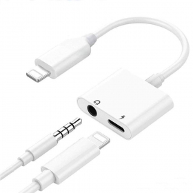 Προσαρμογέας bluetooth ADP13 iš Lightning į Lightning + 3,5mm (άσπρο)