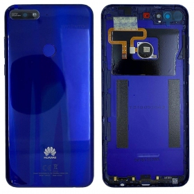 Huawei Y7 2018 πίσω κάλυμμα μπαταρίας (μπλε) (μεταχειρισμένος grade C, γνησια)