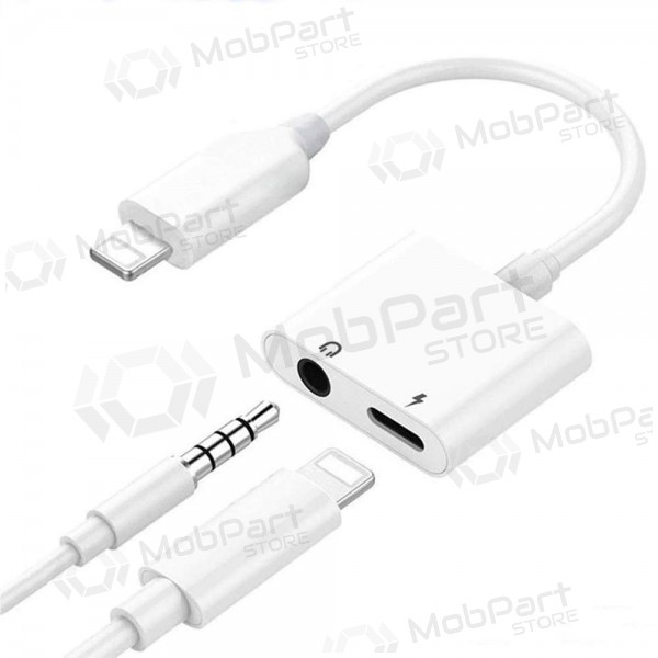 Προσαρμογέας bluetooth ADP13 iš Lightning į Lightning + 3,5mm (άσπρο)