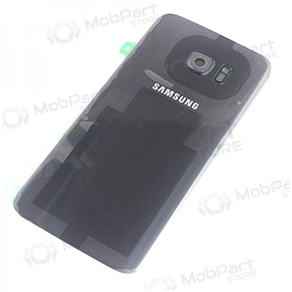Samsung G935F Galaxy S7 Edge πίσω κάλυμμα μπαταρίας (μαύρος) (μεταχειρισμένος grade A, γνησια)