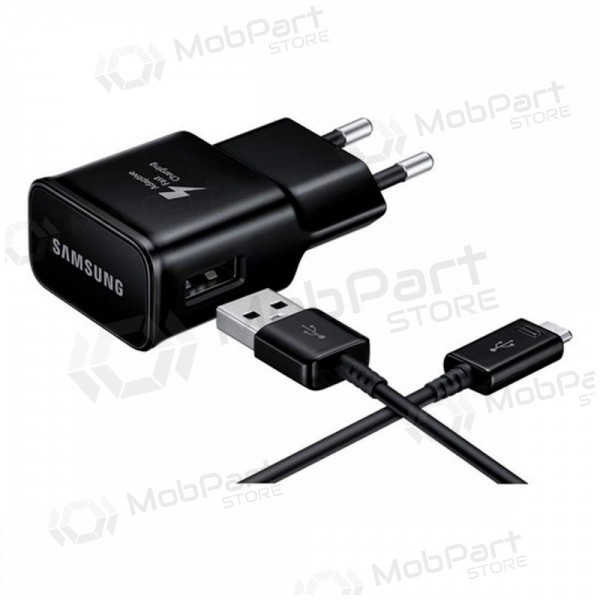 Φορτιστής γνησια Samsung EP-TA200NBE 15W + Type-C καλώδιο μαύρος