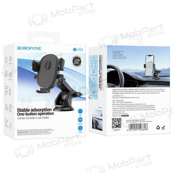 Θήκη τηλεφώνου αυτοκινήτου Borofone BH93 (dashboard) μαύρος