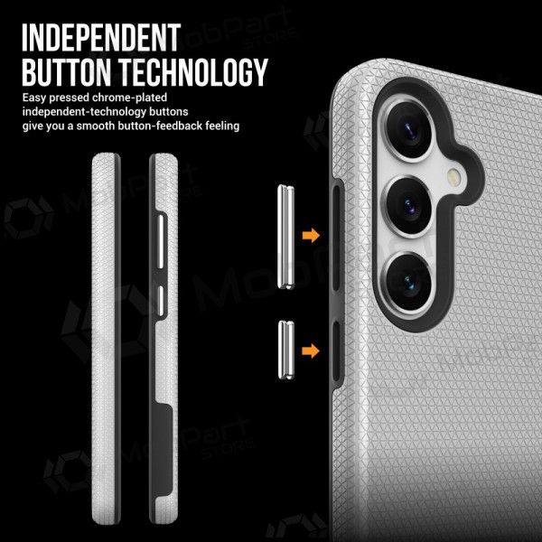 Θήκη Perfectionists Triangle Case Samsung A566 A56 5G ασήμι