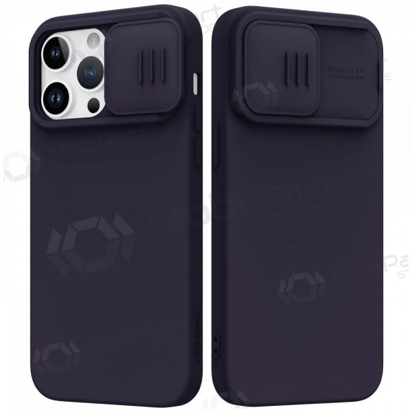 Apple iPhone 14 Pro Max θήκη „Nillkin Silicone“ (tamsiai μωβ) Apple iPhone 14 Pro Max θήκη „Nillkin Silicone“ (tamsiai μωβ)
