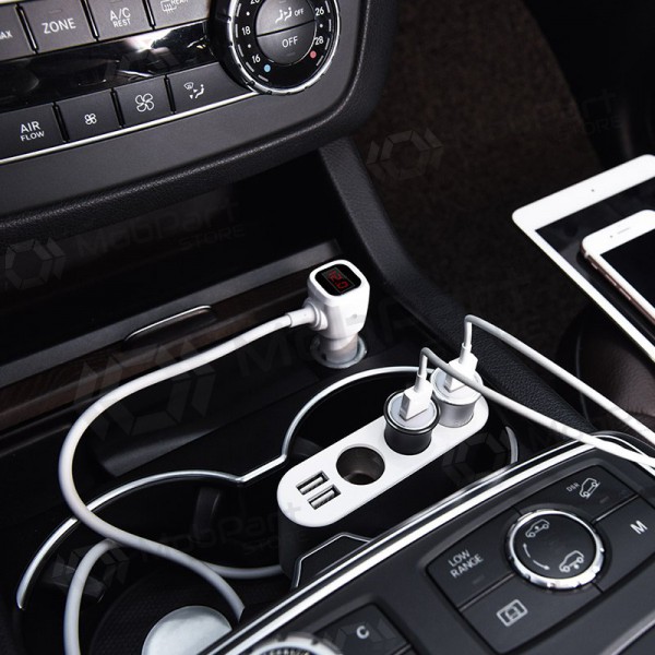 Φορτιστης αυτοκινητου - šakotuvas Hoco Z13 2xUSB 3xconnector Φορτιστης αυτοκινητου - šakotuvas Hoco Z13 2xUSB 3xconnector