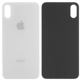 Apple iPhone XS πίσω κάλυμμα μπαταρίας (ασήμι) (bigger hole for camera)