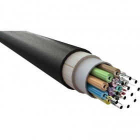 Οπτικό καλώδιο Excel 205-302 12 ινών μονότροπο OS2 9/125 G652D LSZH CPR Dca ανθεκτικό UV 1000 N