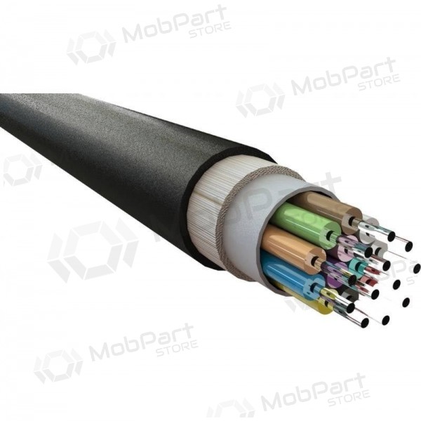 Οπτικό καλώδιο Excel 205-302 12 ινών μονότροπο OS2 9/125 G652D LSZH CPR Dca ανθεκτικό UV 1000 N