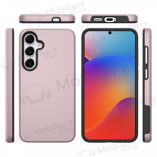Θήκη Perfectionists Triangle Case Samsung S928 S24 Ultra rožinio aukso