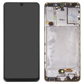 Samsung Galaxy A31 οθόνη (μαύρος) (με πλαίσιο) (γνησια)