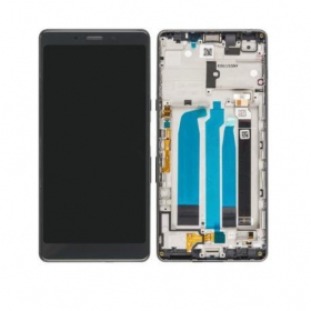 Sony i3312 / i4312 L3 2019 οθόνη (μαύρος) (με πλαίσιο) (μεταχειρισμένος grade A, γνησια)
