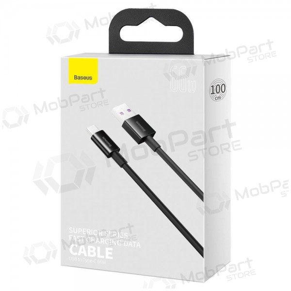 USB καλώδιο Baseus Superior Type-C 66W 1.0m (μαύρος) CATYS-01