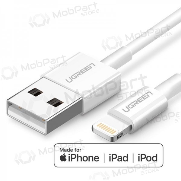 USB καλώδιο Ugreen US155 MFi USB to Lightning 2.4A 2.0m άσπρο