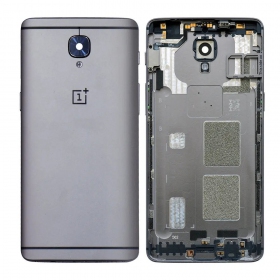 OnePlus 3 / 3T πίσω κάλυμμα μπαταρίας γκρί (Gunmetal) (μεταχειρισμένος grade C, γνησια)