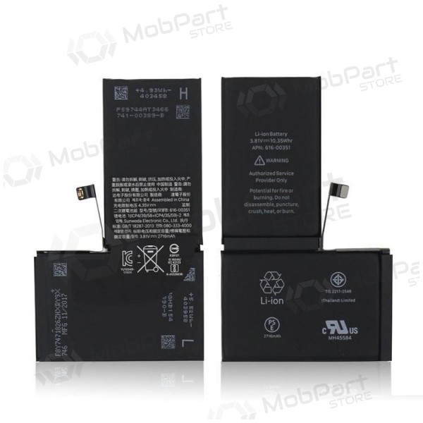 Apple iPhone X μπαταρία / συσσωρευτής (2716mAh) Apple iPhone X μπαταρία / συσσωρευτής (2716mAh)