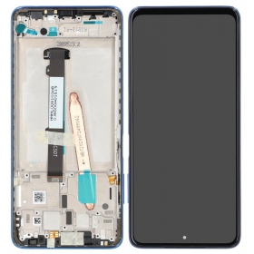 Xiaomi Poco X3 Pro / X3 / X3 NFC οθόνη (μπλε) (με πλαίσιο) (Premium)