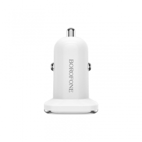 Φορτιστής automobilinis Borofone BZ12 x 2 USB (2.4A) (άσπρο)