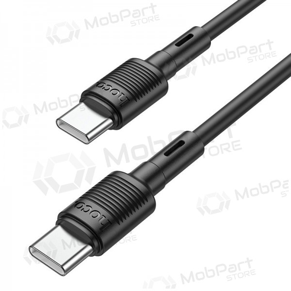 USB καλώδιο Hoco X83 60W Type-C to Type-C 1.0m μαύρος