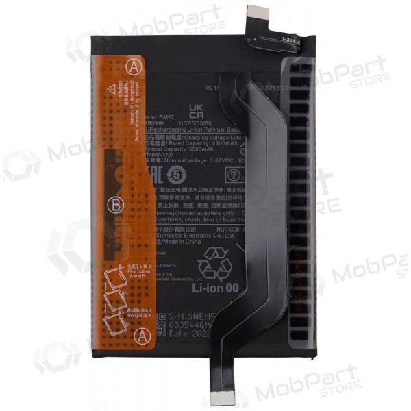 Xiaomi Redmi Note 10 Pro / Poco X3 GT μπαταρία, akumuliatorius (BM57) (γνησια) Xiaomi Redmi Note 10 Pro / Poco X3 GT μπαταρία, akumuliatorius (BM57) (γνησια)