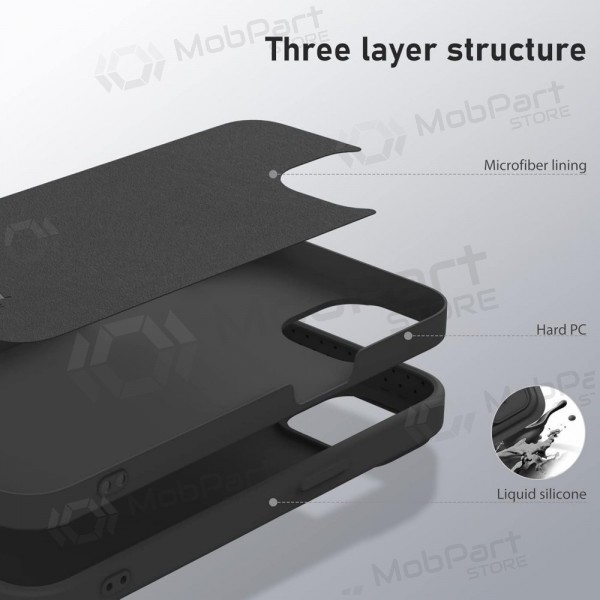 Apple iPhone 14 Pro Max θήκη „Nillkin Silicone“ (μαύρος) Apple iPhone 14 Pro Max θήκη „Nillkin Silicone“ (μαύρος)