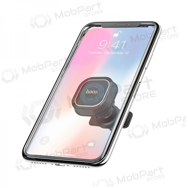 Automobilinis Γενικής telefono laikiklis Hoco CA52 tvirtinamas į ventiliacijos groteles, magnetinis, μαύρος-γκρί
