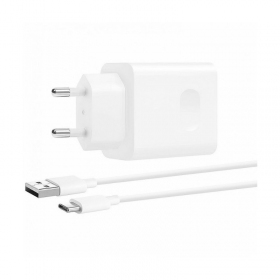 Φορτιστής γνησια Huawei CP404B SuperCharge 22.5W + καλώδιο Type-C 1m στη συσκευασία άσπρο