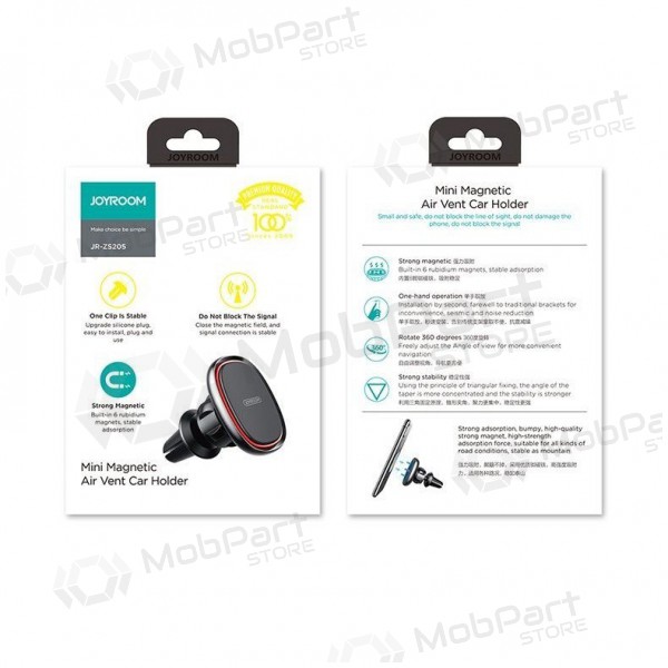 Θήκη τηλεφώνου αυτοκινήτου Joyroom JR-ZS205 (dashboard) magnetinis μαύρος