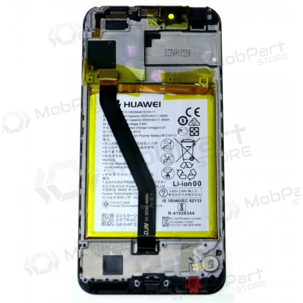 Huawei Y6 2018 / Y6 Prime 2018 οθόνη (μαύρος) (με πλαίσιο και μπαταρία) (service pack) (γνησια)