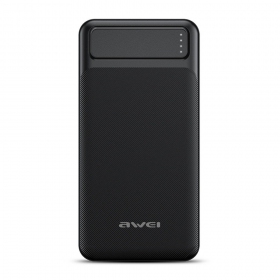 Εξωτερική μπαταρία Power Bank Awei P6K 5V/2.1A 20000mAh μαύρος