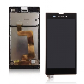 Sony D5103 Xperia T3 οθόνη (μαύρος) (με πλαίσιο) (μεταχειρισμένος grade C, γνησια)