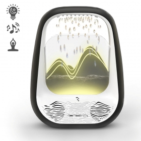 Χαλαρωτικό ηχείο Bluetooth με φωτισμό RGB Relaxing Rain μαύρο.
