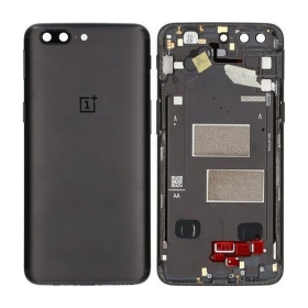 OnePlus 5 πίσω κάλυμμα μπαταρίας μαύρος (Midnight Black) (μεταχειρισμένος grade C, γνησια)