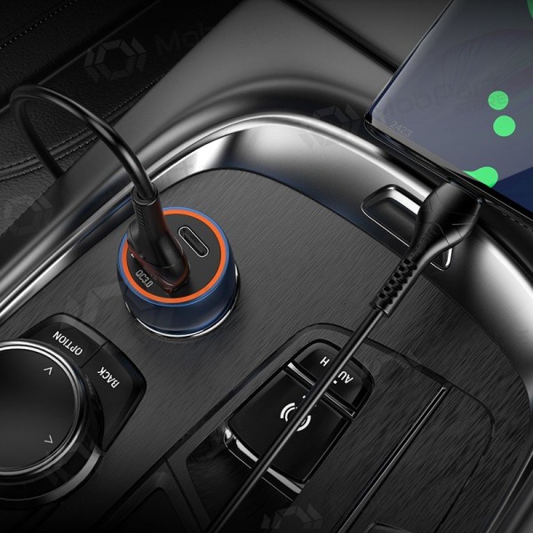 Φορτιστής automobilinis Hoco Z46A USB-A/Type-C PD20W+QC3.0 γκρί