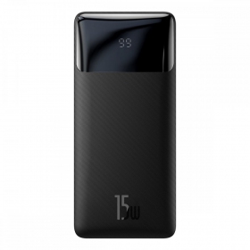 Εξωτερική μπαταρία Power Bank Baseus Bipow Type-C PD+2xQuick Charge 3.0 15W 10000mAh μαύρος PPBD050001