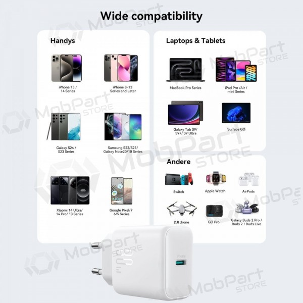 Φορτιστής Joyroom JR-TCF24 USB-C PD30W άσπρο