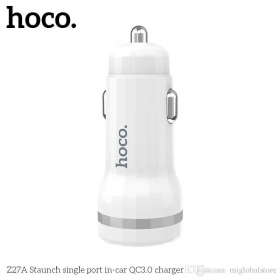 Φορτιστής automobilinis Hoco Z27A Staunch Quick Charge 3.0 (3.1A) (άσπρο)