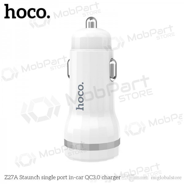 Φορτιστής automobilinis Hoco Z27A Staunch Quick Charge 3.0 (3.1A) (άσπρο)