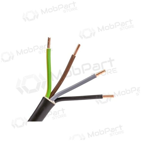 Καλώδιο ισχύος Lietkabelis CYKY 4x6 mm² χάλκινο PVC 450/750V συμπαγές.