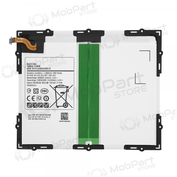 Samsung Galaxy Tab A 10.1 (2016) 9.6 μπαταρία, akumuliatorius (EB-BT585ABE) Samsung Galaxy Tab A 10.1 (2016) 9.6 μπαταρία, akumuliatorius (EB-BT585ABE)