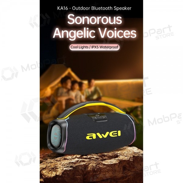 Bluetooth φορητό ηχείο Awei KA16 60W μαύρος