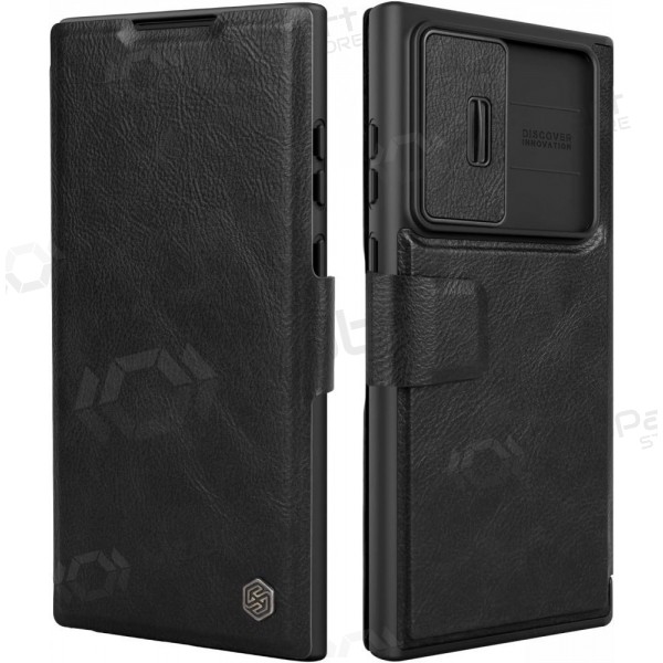 Samsung Galaxy S22 Plus θήκη „Nillkin Leather“ (μαύρος)