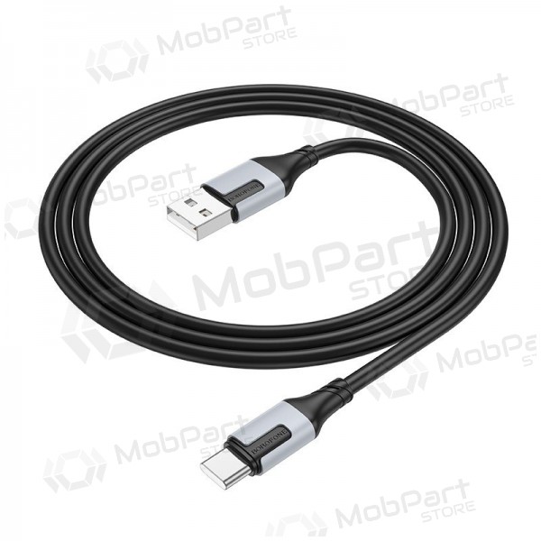 USB καλώδιο Borofone BX101 USB-A to USB-C 1.0m μαύρος