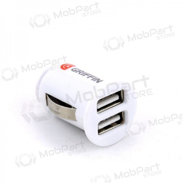 Φορτιστης αυτοκινητου GRIFFIN USB (2xUSB 1A) (άσπρο)