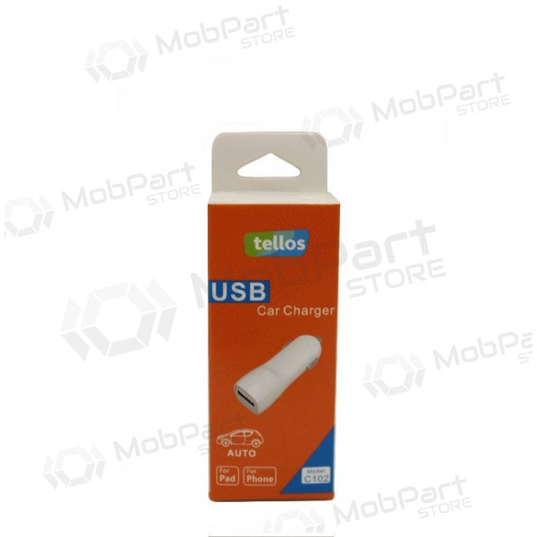Φορτιστης αυτοκινητου Tellos C102 USB 1A (άσπρο)