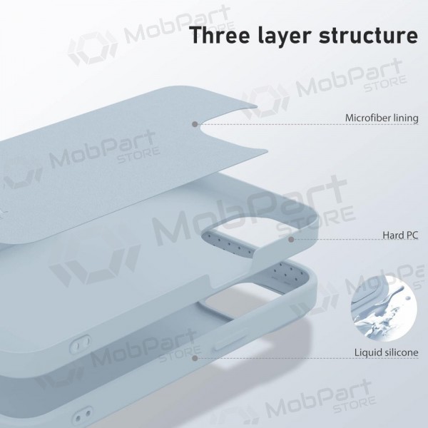 Apple iPhone 15 Pro Max θήκη „Nillkin Silicone“ (γκρί)