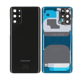 Samsung G985 / G986 Galaxy S20 Plus πίσω κάλυμμα μπαταρίας μαύρος (Cosmic Black) (μεταχειρισμένος grade B, γνησια)