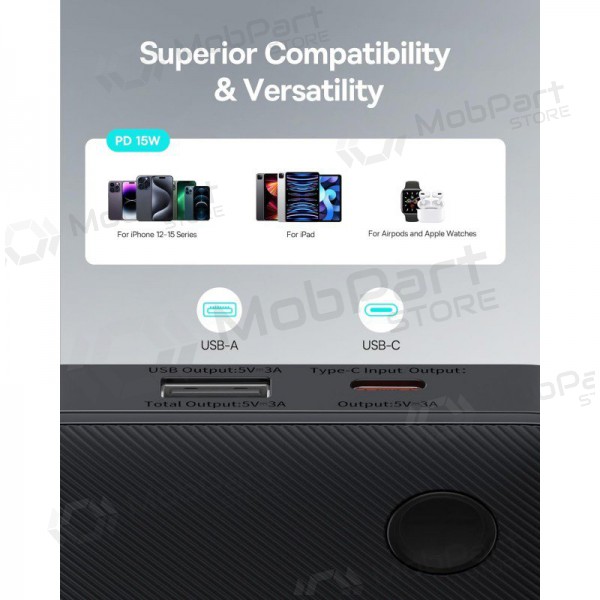 Εξωτερική μπαταρία Power Bank Baseus Airpow Lite 15W 10000mAh μαύρος P10067500123-00