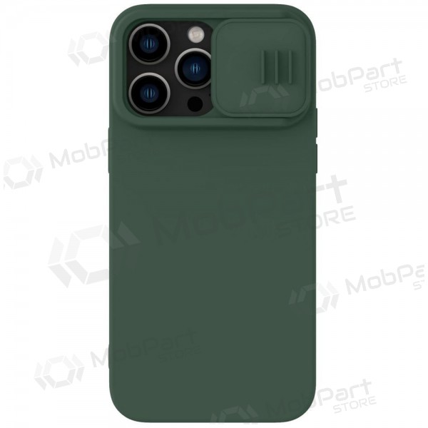 Apple iPhone 15 Pro Max θήκη „Nillkin Silicone“ (σκούρο πράσινο) Apple iPhone 15 Pro Max θήκη „Nillkin Silicone“ (σκούρο πράσινο)