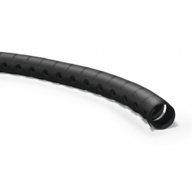 Vamzdis spiralinis kabelių apsaugai su įrankiu kabelių įvedimui D16 Hellermann Tyton HWPP16 (RITĖ 25m , μαύρος)