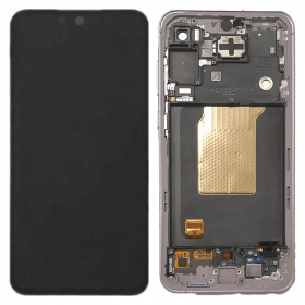 Ekranas Samsung A556 A55 5G su lietimui jautriu stikliuku και rėmeliu Awesome Lilac γνησια (service pack)